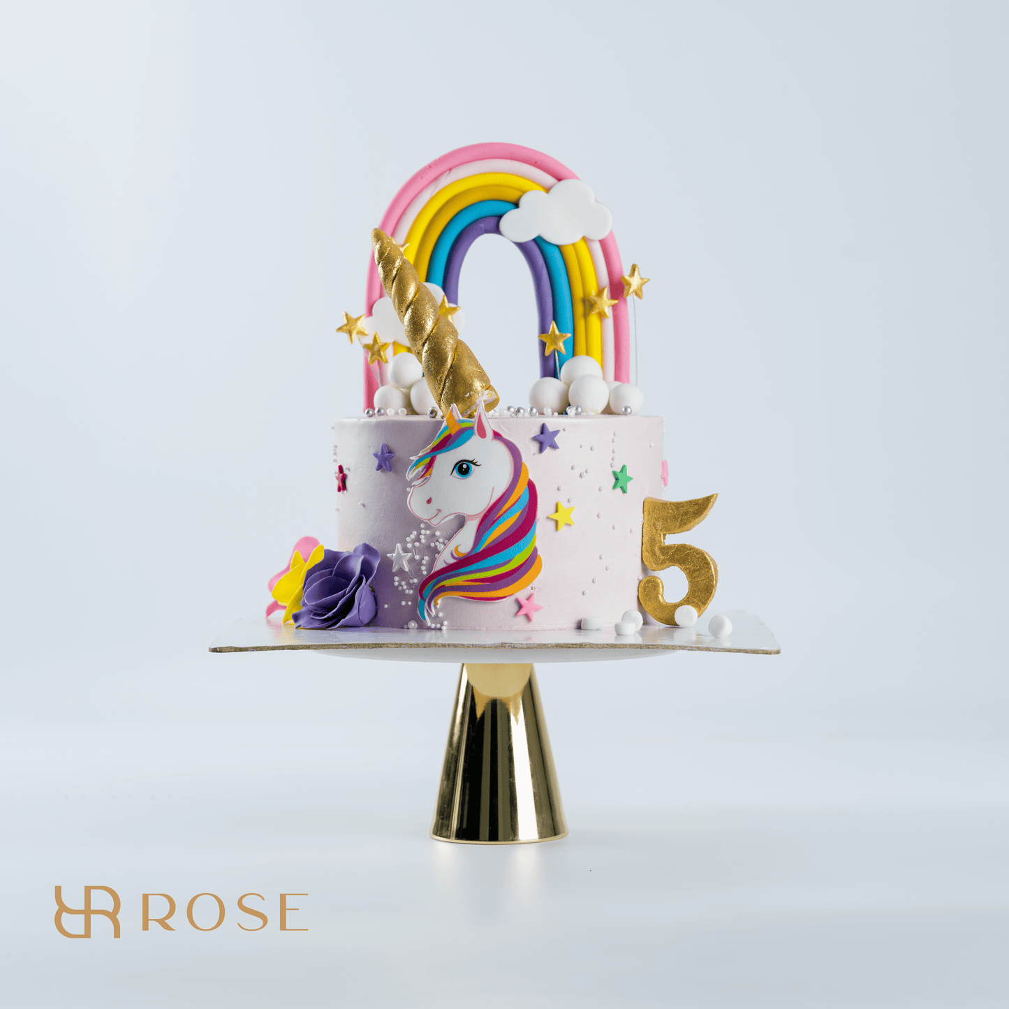 Unicorn cake with number